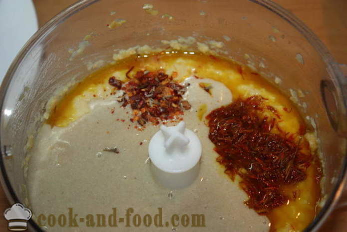 Zelfgemaakte hummus van kikkererwten - hoe te hummus thuis, stap voor stap recept foto's maken