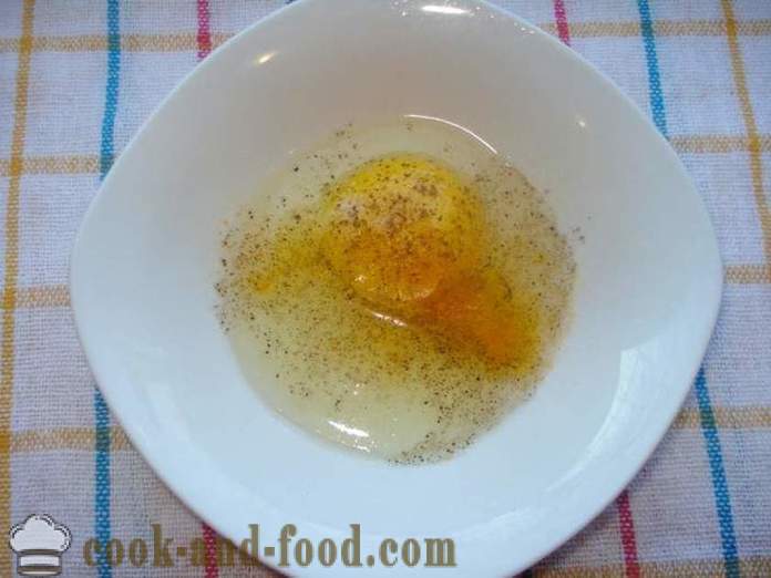 Classic eibeslag voor het bakken van vlees of vis - hoe het beslag thuis, stap voor stap recept foto's te koken