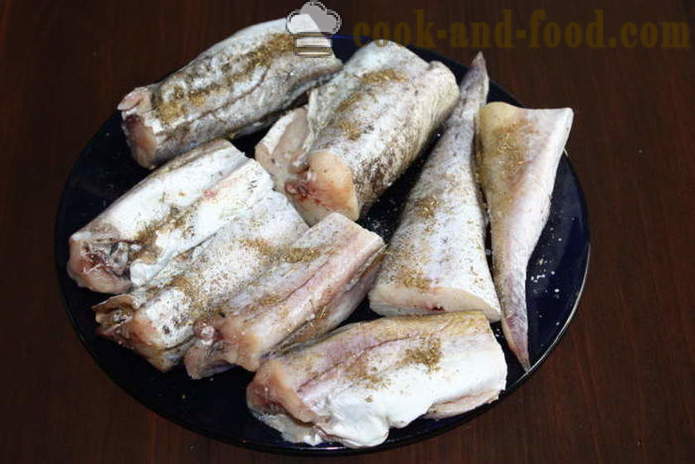 Gebakken koolvis in beslag in de pan - zoals pollak bak in beslag, met een stap voor stap recept foto's