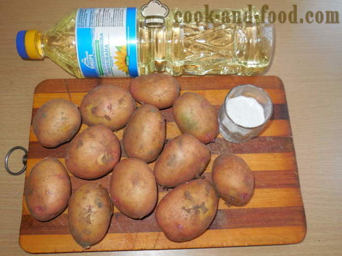 Gebakken aardappelen in de schil in de oven - als heerlijke gebakken aardappelen in de schil in de oven, met een stap voor stap recept foto's