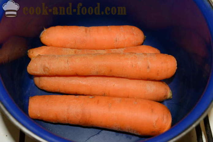 Hoe te wortelsalade en huzarensalade koken - hoe de wortelen koken in een pan, met een stap voor stap recept foto's