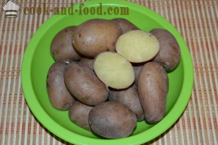 Gekookte aardappelen in de schil voor een salade - hoe aardappelen in de schil koken in een pan, met een stap voor stap recept foto's