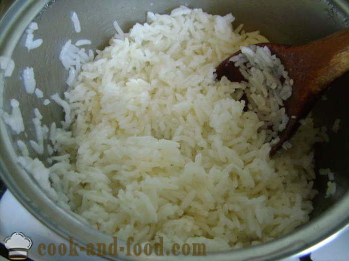 Delicious kruimelig rijst garnituur - hoe scherpe rijst garnituur in het Chinees, een stap voor stap recept foto's te koken