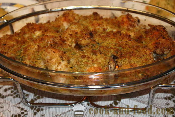 Stukken kip, gepaneerde - zo heerlijk om de stukken kip in de oven te koken, met een stap voor stap recept foto's