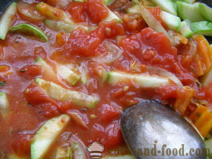 Bot gebakken in een pan met groenten en tomatensaus - hoe gebakken bot filets, stap voor stap recept foto's te koken