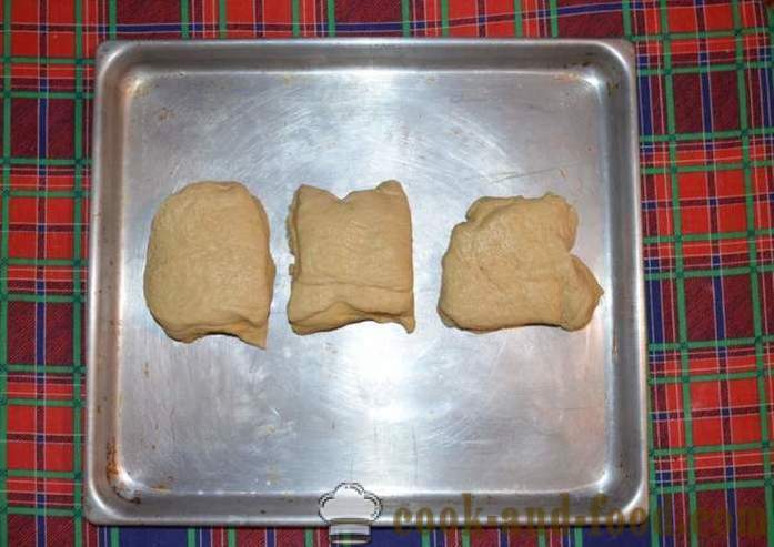 Zoete broodjes - pigtail met jam, hoe je muffins thuis, stap voor stap recept foto's maken