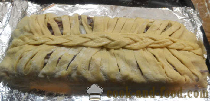 Cake van de gist met vis en rijst en verse vis - hoe je een taart te koken met vis in de oven, met een stap voor stap recept foto's