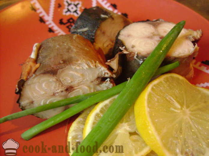 Gezouten makreel snel in uihuiden - hoe makreel in uihuiden thuis, stap voor augurk voor stap recept foto's