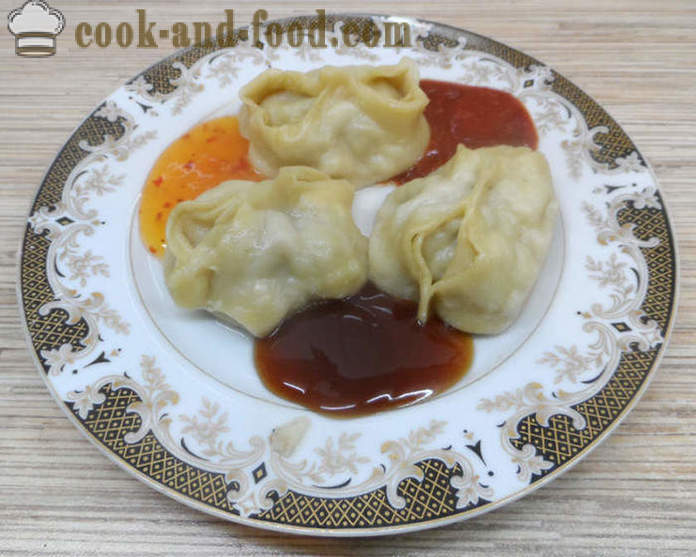 Heerlijke dumplings met vlees - hoe dumplings thuis, stap voor stap recept foto's maken