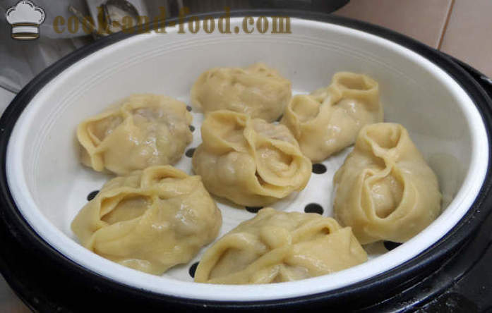 Heerlijke dumplings met vlees - hoe dumplings thuis, stap voor stap recept foto's maken