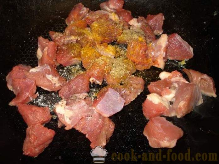 Shoarma in een pita met Chinese kool en rundvlees - hoe shoarma in pita huis koken, stap voor stap recept foto's
