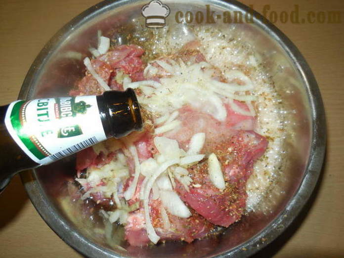 Konijn gestoofd in bier in utyatnitsu - hoe je een konijn koken in bier in de oven, met een stap voor stap recept foto's