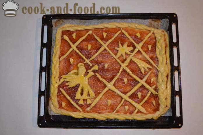 Cake heerlijke kerst met appel jam in de oven - hoe je een kerst cake bereiden met jam, met een stap voor stap recept foto's