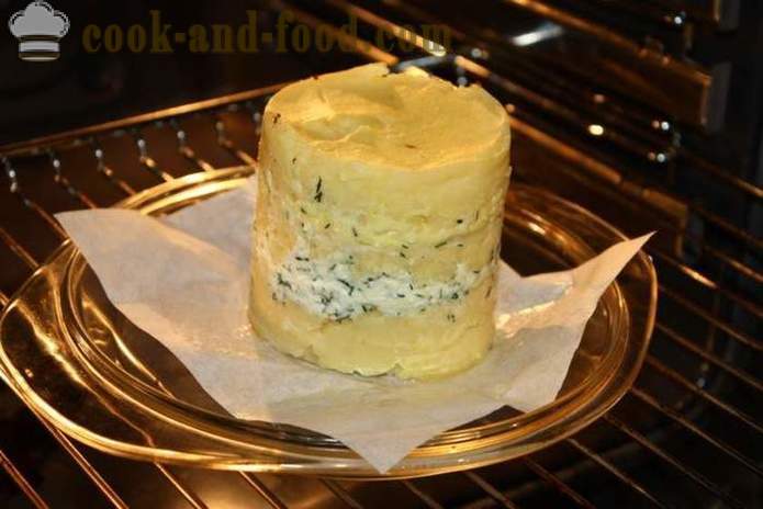 Layer gebakken aardappelen met kaas in de oven - net als gebakken aardappelen met kaas in de oven, met een stap voor stap recept foto's