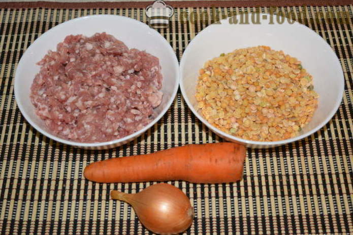 Erwtensoep met vlees - hoe erwtensoep in multivarka snel koken, stap voor stap recept foto's