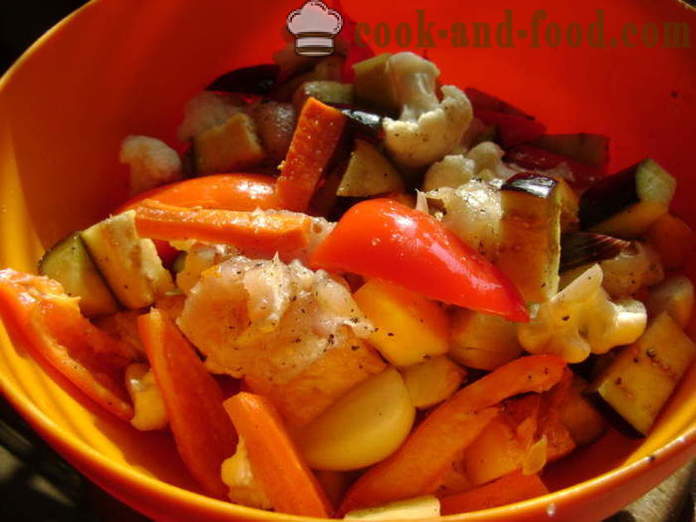 Kipfilet met groenten in de oven - hoe je kip met groenten, een stap voor stap recept foto's te koken