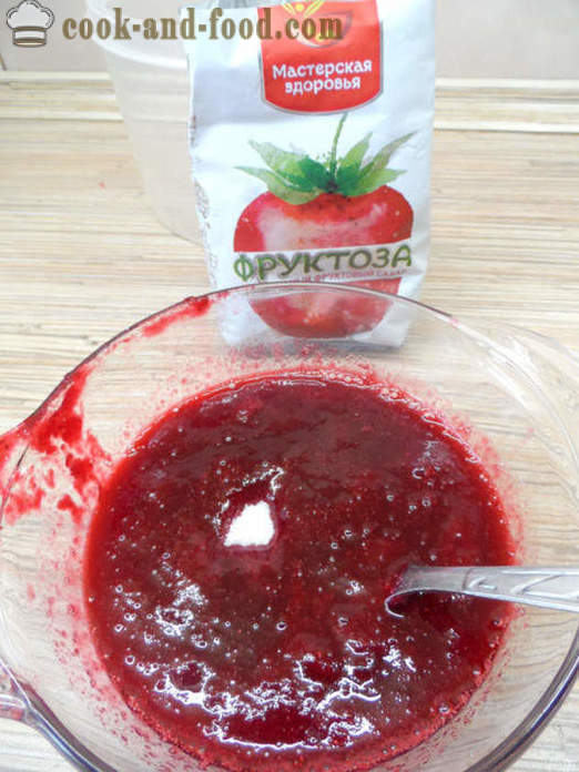 Heerlijke cranberry jelly - hoe cranberry gelei met gelatine, een stap voor stap recept foto's maken
