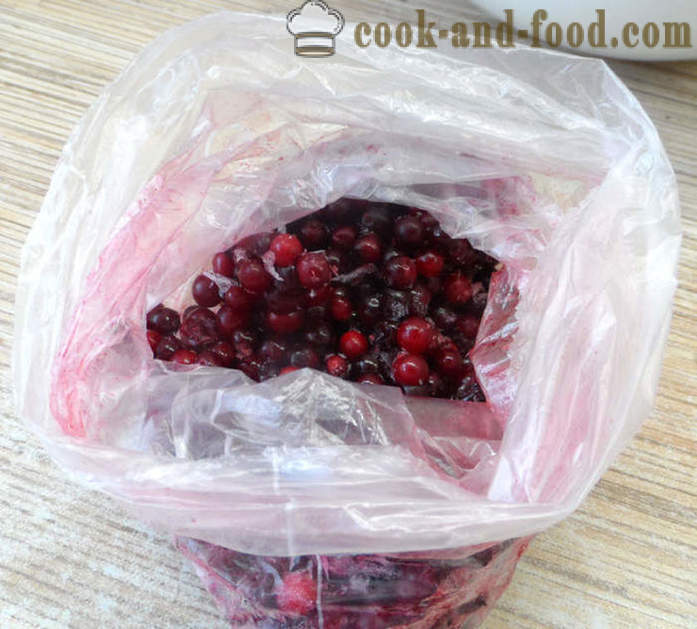 Heerlijke cranberry jelly - hoe cranberry gelei met gelatine, een stap voor stap recept foto's maken
