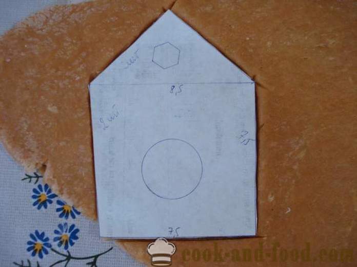 Peperkoek huis van peperkoek deeg met je handen - hoe je een peperkoek huis te maken thuis, stap voor stap recept foto's