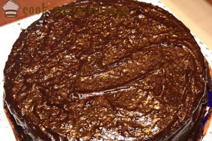 Christmas cake choux deeg Herringbone - hoe je een cake van het Nieuwjaar gemaakt van soezendeeg, een stap voor stap recept foto's maken
