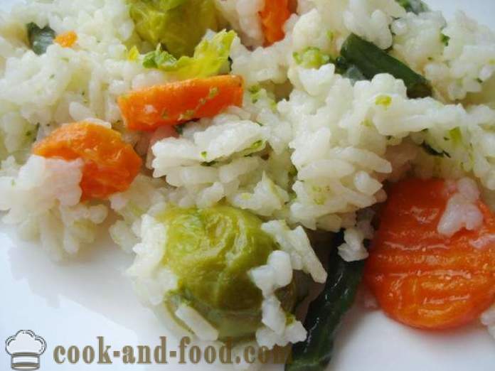 Rijst met groenten in multivarka - hoe om te koken van rijst met groenten in multivarka, stap voor stap recept foto's