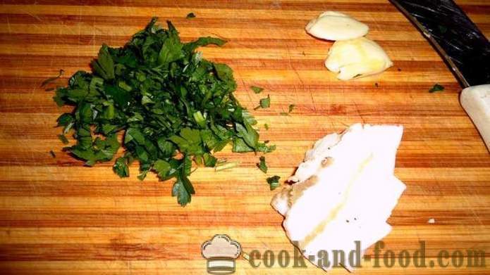 Real Oekraïense borsjt met spek en knoflook - hoe echte Oekraïense borsjt gekruid met spek en knoflook te koken, met een stap voor stap recept foto's