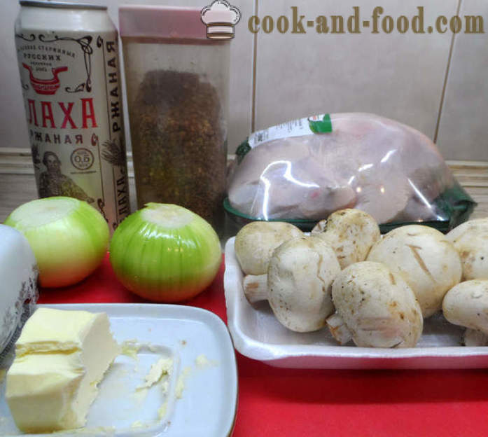 Gevulde kip zonder botten in de oven - hoe gevulde kip zonder botten, een stap voor stap recept foto's te koken