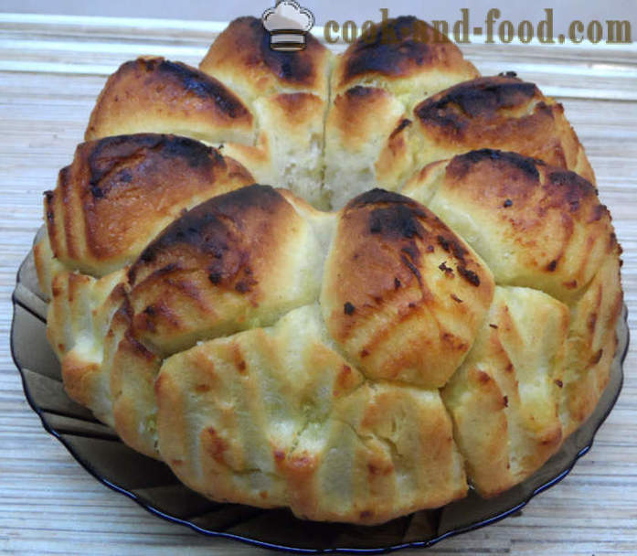 Monkey brood met knoflook en olie - hoe aap brood, een stap voor stap recept foto's maken