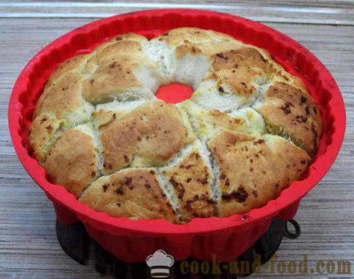 Monkey brood met knoflook en olie - hoe aap brood, een stap voor stap recept foto's maken