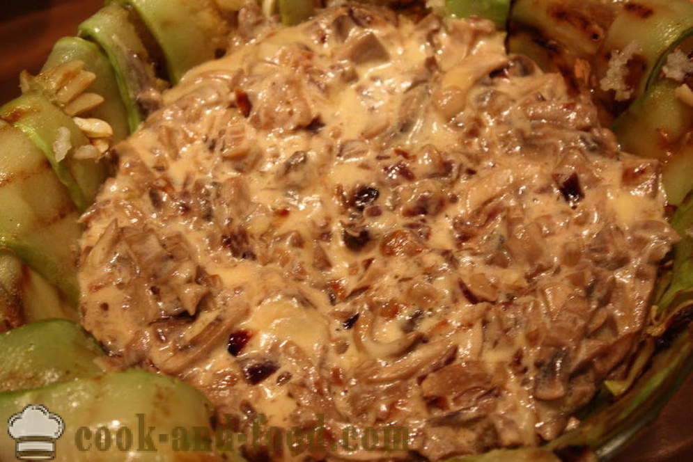 Braadpan met kaas en champignons - allebei lekker ovenschotel met champignons in de oven, met een stap voor stap recept foto's
