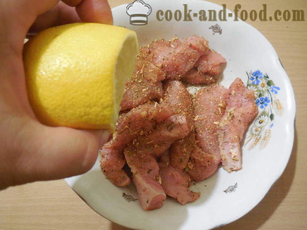 Kalkoenfilet gebakken in de oven - hoe je een heerlijke kalkoenfilet koken, met een stap voor stap recept foto's