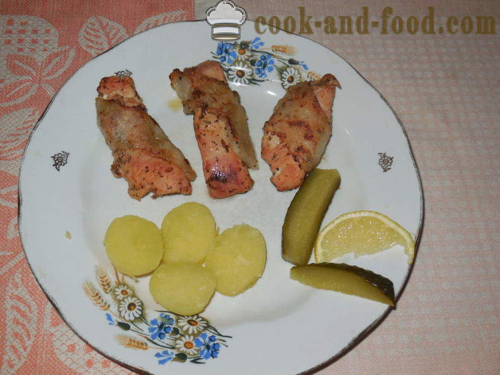 Kalkoenfilet gebakken in de oven - hoe je een heerlijke kalkoenfilet koken, met een stap voor stap recept foto's