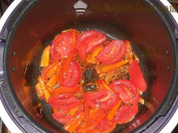 Omelet met tomaten in multivarka - hoe je een omelet in multivarka, stap voor stap recept foto's te koken