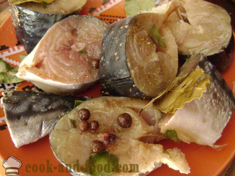 Gezouten makreel droge methode - zouten makreel weg naar huis, stap voor stap recept foto's