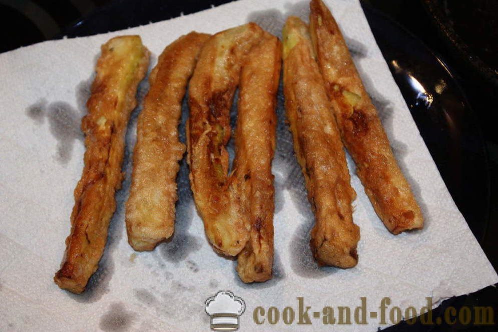 Courgettes in beslag - hoe courgette in beslag koken in de pan, een stap voor stap recept foto's