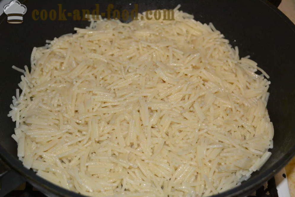 Hoe maak je noedels voor garnering Kook - hoe om te koken pasta te houden aan elkaar geplakt, stap voor stap recept foto's