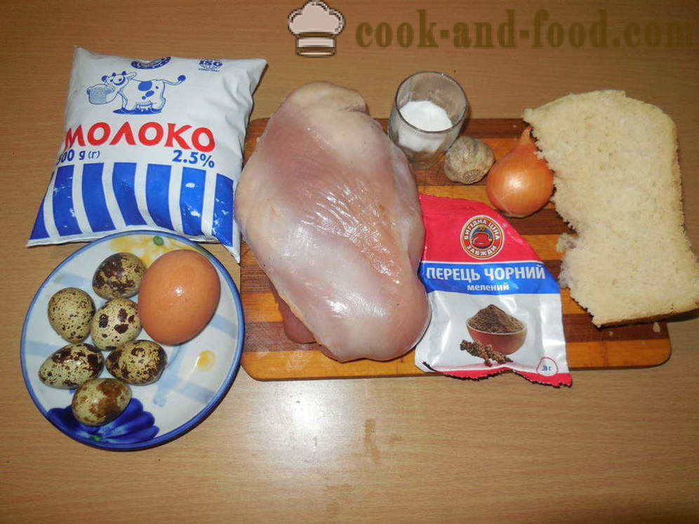 Steam vlees roll met kwarteleitjes - hoe gehaktbrood met eieren koken voor een paar, met een stap voor stap recept foto's