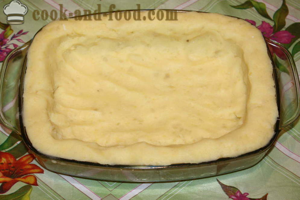 Aardappel ovenschotel met vlees - hoe je een aardappel ovenschotel met gehakt, een stap voor stap recept foto's maken