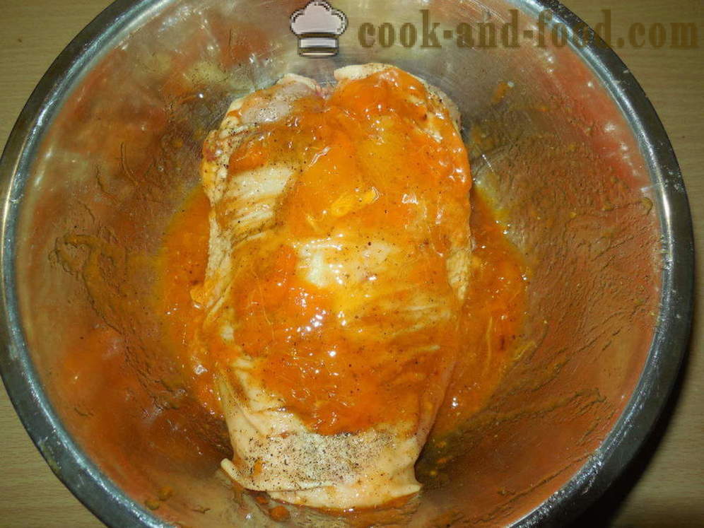 Sappige kipfilet gebakken in de oven - hoe kipfilets in de oven, met een stap voor stap recept foto's