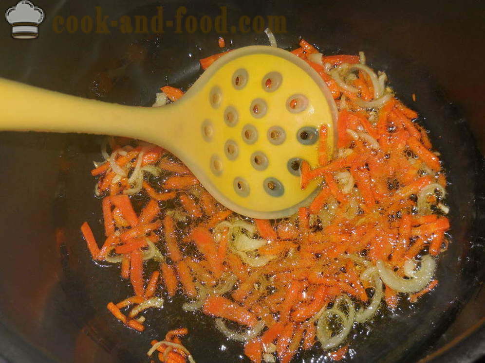 Groentesoep met sardines in tomatensaus in multivarka - hoe groentesoep met ansjovis, een stap voor stap recept foto's te koken