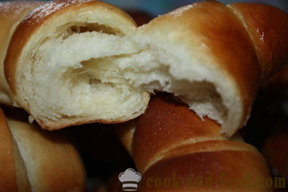 Echte Franse croissants - hoe Franse croissants te koken in het huis, stap voor stap recept foto's