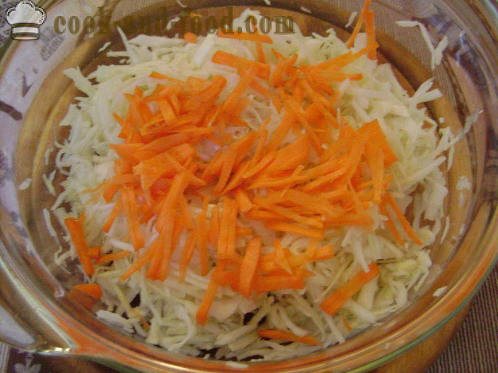 Vitamine salade van kool, wortelen, aardpeer - hoe om vitamine salade, een stap voor stap recept foto's maken