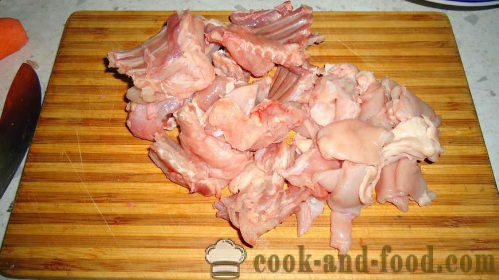 Pilaf konijn multivarka - hoe je risotto koken met konijn in multivarka, stap voor stap recept foto's