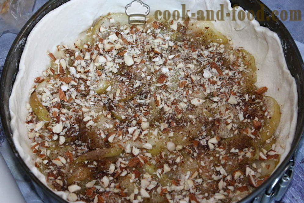 Rozen appels in bladerdeeg - heerlijke appel taart van bladerdeeg zoals appels verpakt in bladerdeeg als rozen, stap voor stap recept foto's