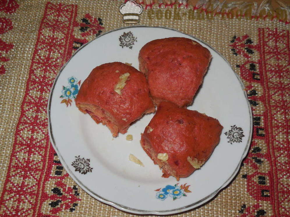 Oekraïense bollen met knoflook borsjt om - hoe dumplings met knoflook bakken in de oven, met een stap voor stap recept foto's