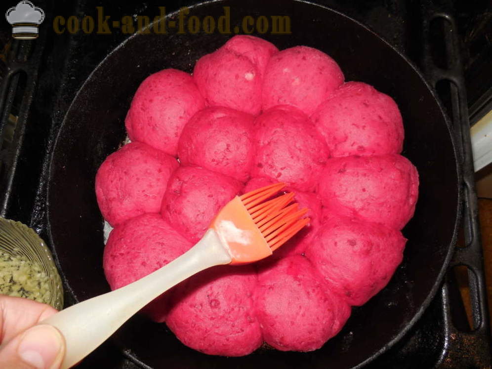 Oekraïense bollen met knoflook borsjt om - hoe dumplings met knoflook bakken in de oven, met een stap voor stap recept foto's