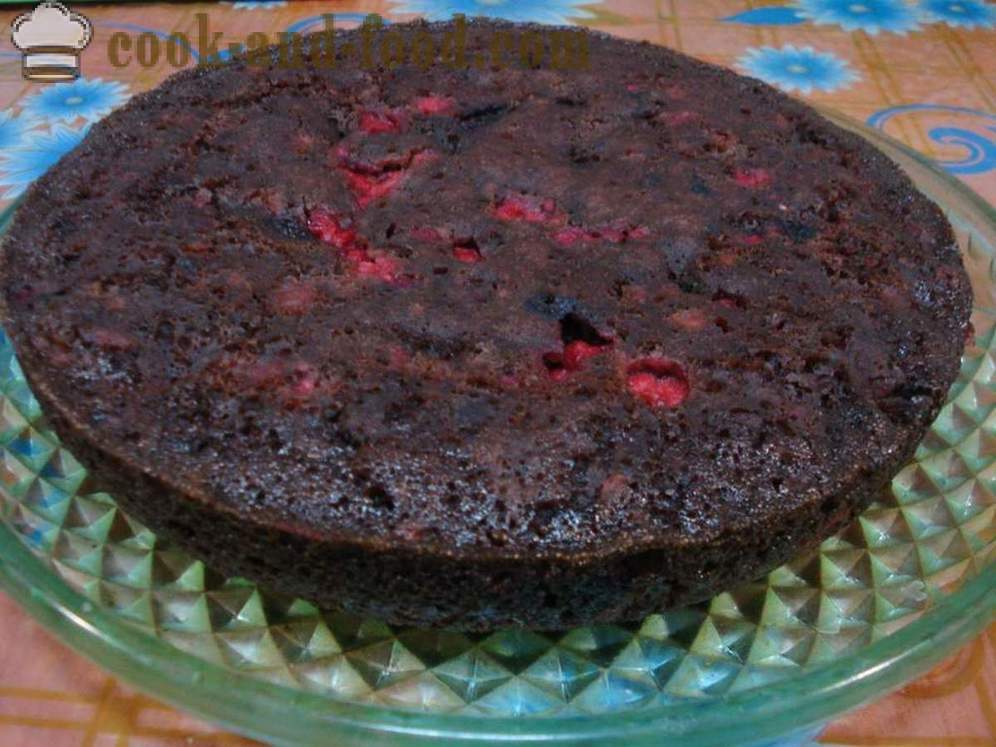 Lean chocoladecake zonder eieren - hoe om te koken een chocoladetaart in multivarka, stap voor stap recept foto's