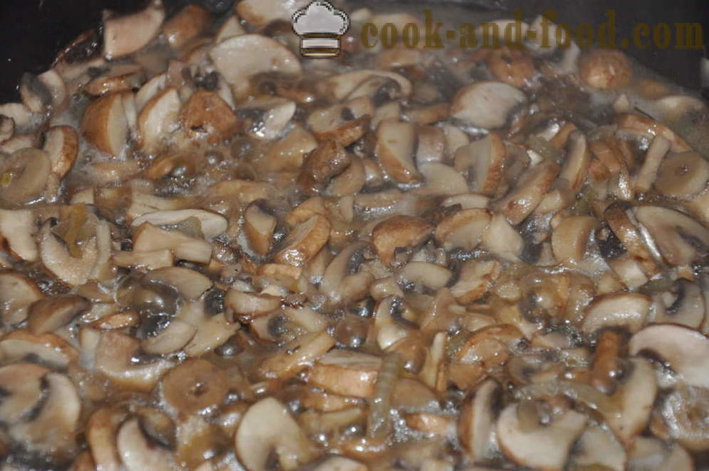 Heerlijke champignonsoep met paddestoelen - hoe champignonsoep met paddestoelen, een stap voor stap recept foto's te koken