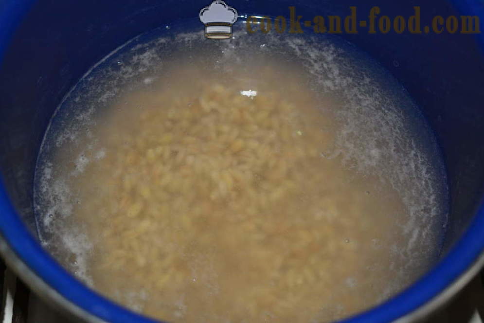 Gehaktballen van gehakt met gerst in de oven - hoe gehaktballen koken met jus, een stap voor stap recept foto's