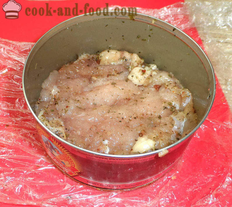 Juicy karbonades kipfilet in beslag - hoe je een heerlijke karbonades kip, stap voor stap recept foto's te koken